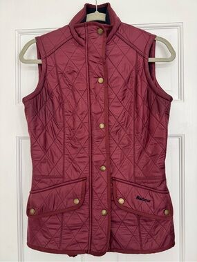 Barbour Quilted Burgundy Women's Vest
